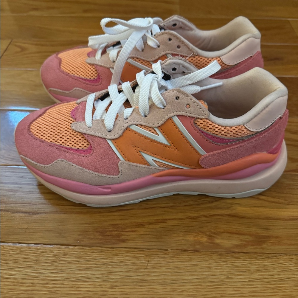 New Balance Pink and Orange Athletic Shoes